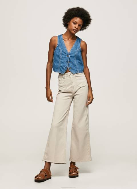 žene kamen lepršave pamučne hlače Pepe Jeans JZ8H312