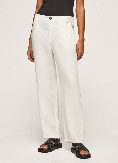 žene mousse ravne hlače od lepršave tkanine Pepe Jeans JZ8H311