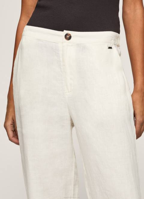 žene mousse ravne hlače od lepršave tkanine Pepe Jeans JZ8H311