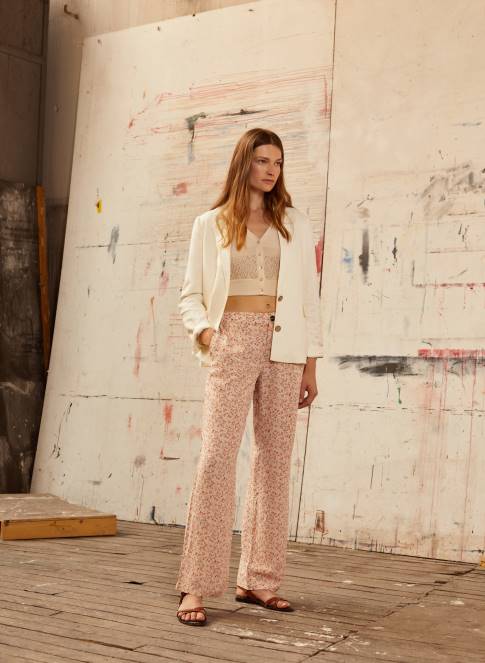 žene multi ravne hlače s cvjetnim uzorkom Pepe Jeans JZ8H314