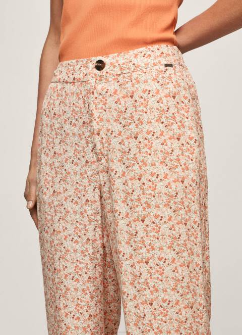 žene multi ravne hlače s cvjetnim uzorkom Pepe Jeans JZ8H314