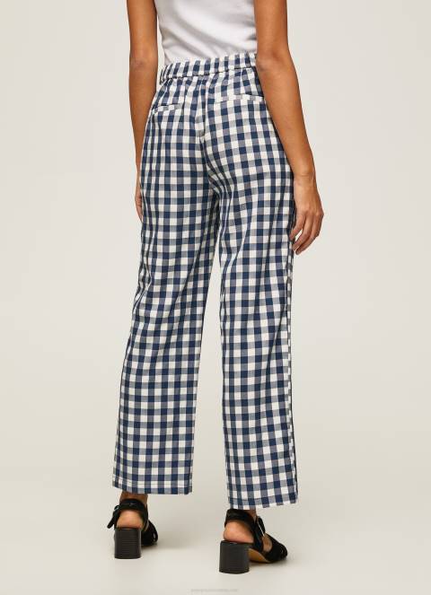žene multi ravne karirane hlače od ginghama Pepe Jeans JZ8H290
