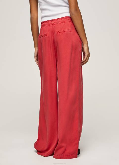 žene studio crvena paper bag široke hlače Pepe Jeans JZ8H303