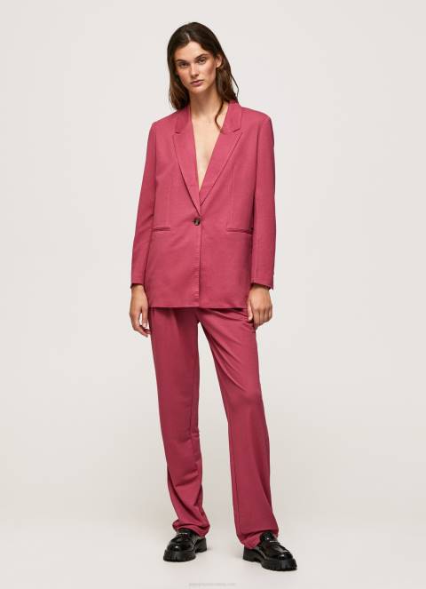 žene tamno rumenilo lepršave chino hlače Pepe Jeans JZ8H296