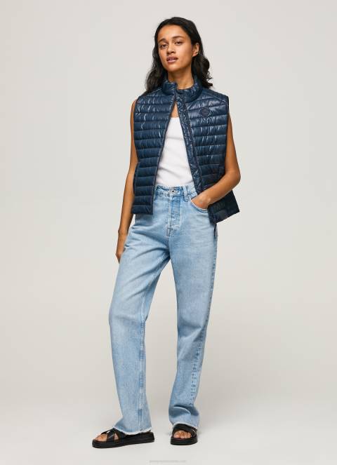 žene dulwich podstavljeni prsluk s logotipom gumene zakrpe Pepe Jeans JZ8H118