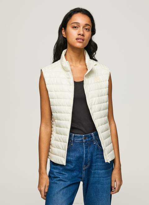 žene mlaćenica podstavljeni prsluk s logotipom gumene zakrpe Pepe Jeans JZ8H132