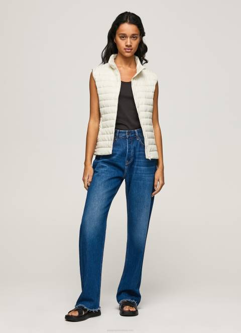 žene mlaćenica podstavljeni prsluk s logotipom gumene zakrpe Pepe Jeans JZ8H132