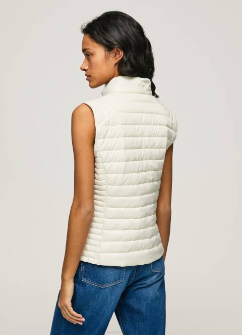 žene mlaćenica podstavljeni prsluk s logotipom gumene zakrpe Pepe Jeans JZ8H132