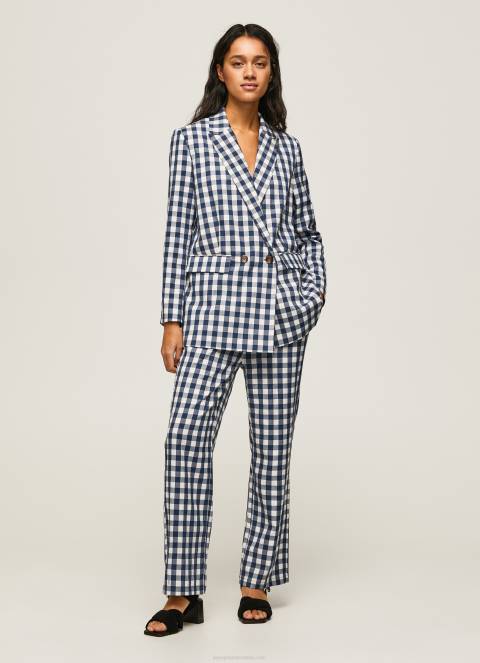 žene multi blejzer s kariranim uzorkom Pepe Jeans JZ8H136