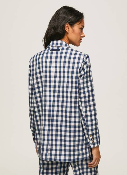žene multi blejzer s kariranim uzorkom Pepe Jeans JZ8H136