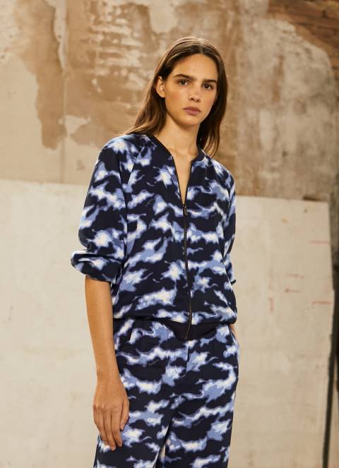 žene multi maskirna bomber jakna Pepe Jeans JZ8H126