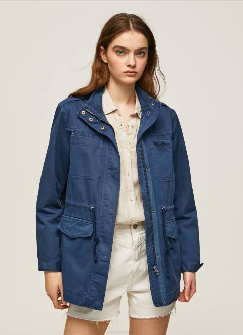 žene ocean pamučna parka s printom union jack Pepe Jeans JZ8H127