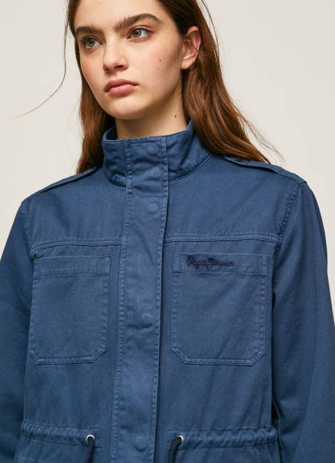 žene ocean pamučna parka s printom union jack Pepe Jeans JZ8H127