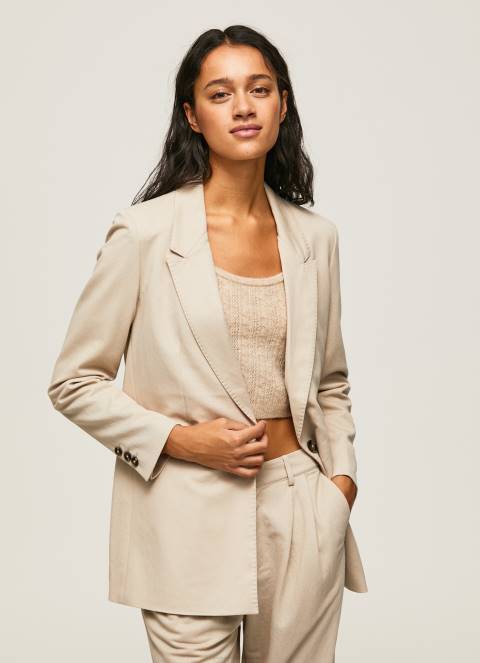 žene polirati obični blejzer s jastučićima za ramena Pepe Jeans JZ8H134