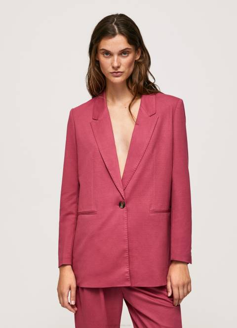 žene tamno rumenilo obični blejzer s jastučićima za ramena Pepe Jeans JZ8H112