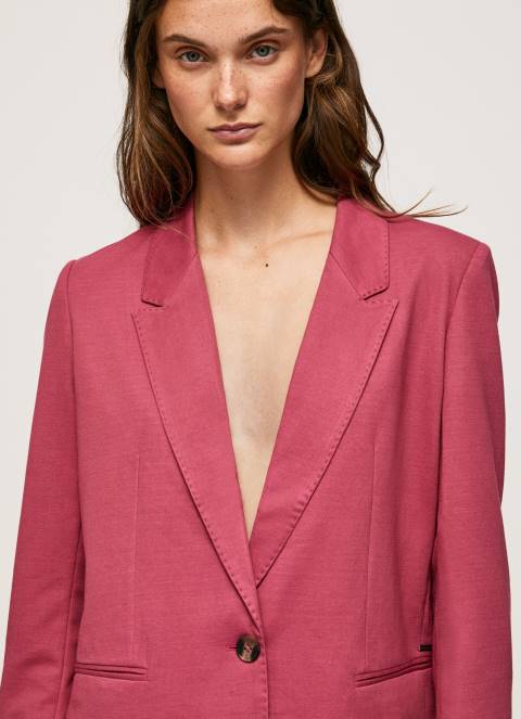 žene tamno rumenilo obični blejzer s jastučićima za ramena Pepe Jeans JZ8H112