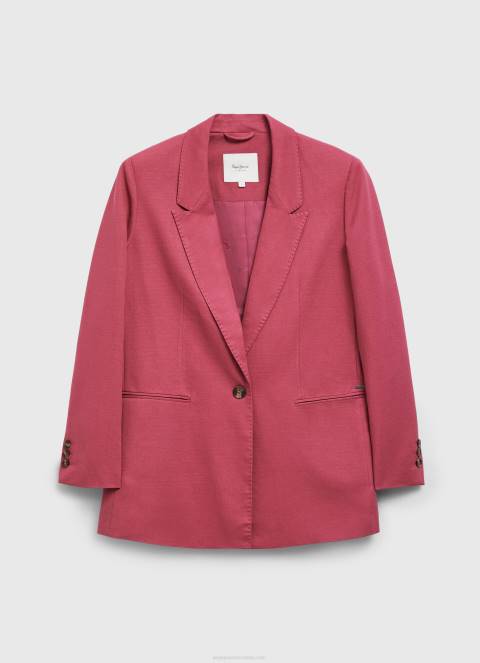 žene tamno rumenilo obični blejzer s jastučićima za ramena Pepe Jeans JZ8H112