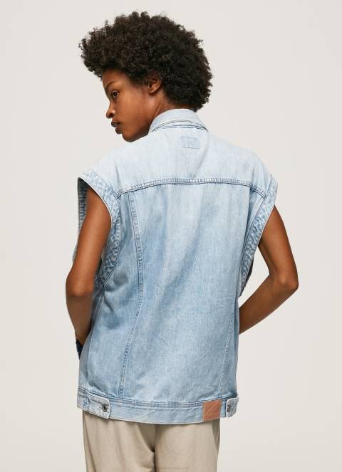 žene traper oversized fit traper prsluk Pepe Jeans JZ8H131