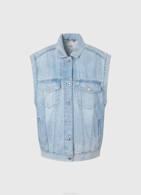 žene traper oversized fit traper prsluk Pepe Jeans JZ8H131