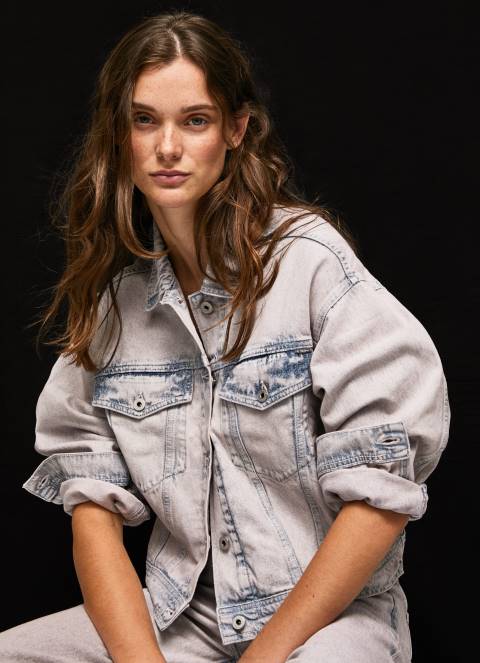 žene traper oversized traper jakna Pepe Jeans JZ8H125