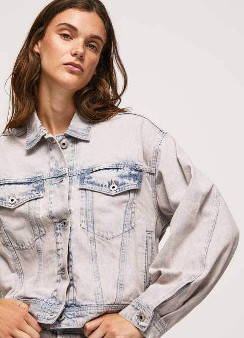 žene traper oversized traper jakna Pepe Jeans JZ8H125