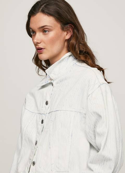 žene traper traper jakna s efektom pucanja Pepe Jeans JZ8H95