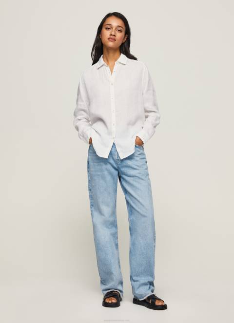 žene bijela obična košulja običnog kroja Pepe Jeans JZ8H333