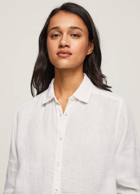 žene bijela obična košulja običnog kroja Pepe Jeans JZ8H333