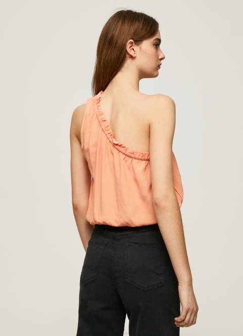 žene breskva gornji dio s asimetričnim izrezom Pepe Jeans JZ8H355