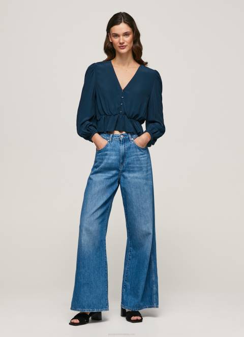 žene dulwich skraćeni top s v-izrezom Pepe Jeans JZ8H325