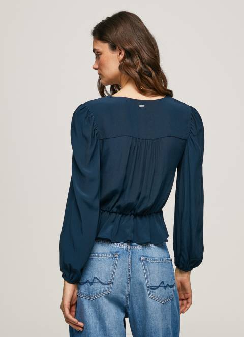 žene dulwich skraćeni top s v-izrezom Pepe Jeans JZ8H325