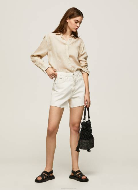 žene mlaćenica obična košulja običnog kroja Pepe Jeans JZ8H359