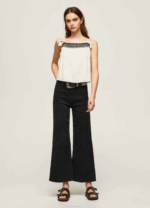 žene mousse pamučni top s heklanim detaljima Pepe Jeans JZ8H335