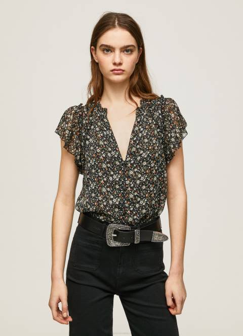 žene multi bluza od šifona s cvjetnim uzorkom Pepe Jeans JZ8H367