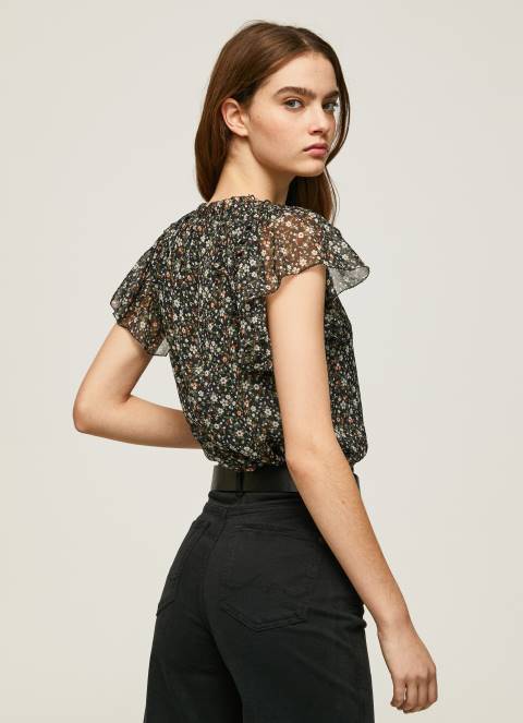 žene multi bluza od šifona s cvjetnim uzorkom Pepe Jeans JZ8H367