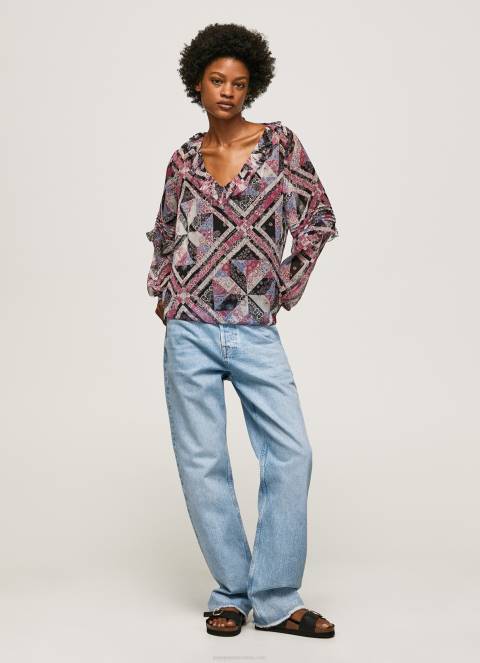 žene multi bluza s paisley printom s volanima Pepe Jeans JZ8H376