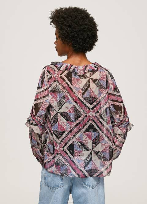 žene multi bluza s paisley printom s volanima Pepe Jeans JZ8H376