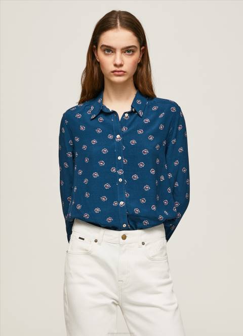 žene multi cvjetna košulja dugih rukava Pepe Jeans JZ8H371