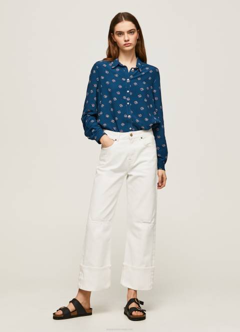 žene multi cvjetna košulja dugih rukava Pepe Jeans JZ8H371