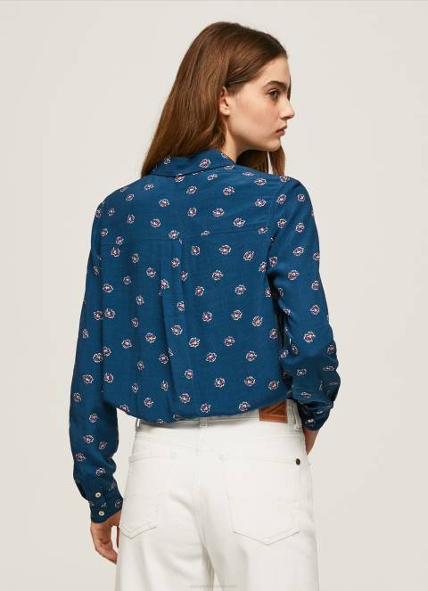 žene multi cvjetna košulja dugih rukava Pepe Jeans JZ8H371