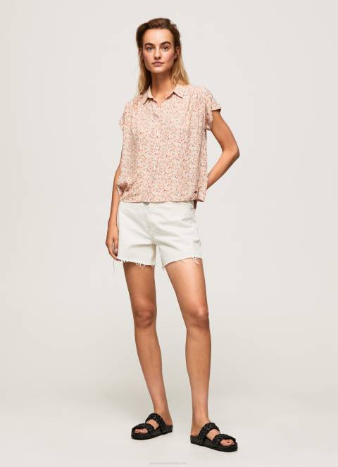 žene multi cvjetna košulja kratkih rukava Pepe Jeans JZ8H356