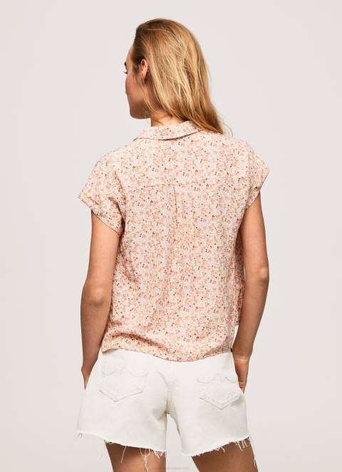 žene multi cvjetna košulja kratkih rukava Pepe Jeans JZ8H356