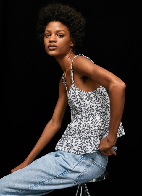 žene multi majica bez rukava s cvjetnim uzorkom Pepe Jeans JZ8H334