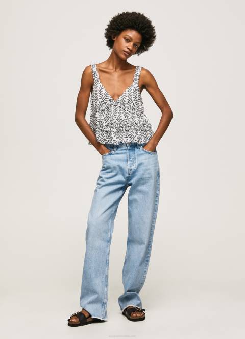 žene multi majica bez rukava s cvjetnim uzorkom Pepe Jeans JZ8H334