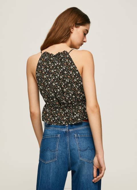 žene multi majica bez rukava s cvjetnim uzorkom Pepe Jeans JZ8H366