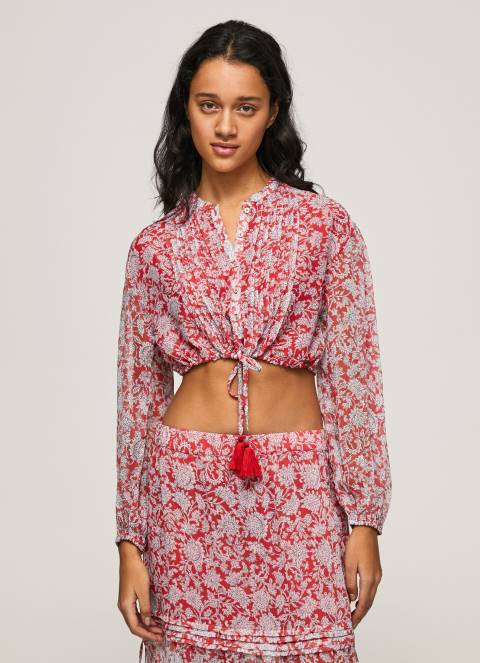 žene multi skraćena bluza s cvjetnim printom Pepe Jeans JZ8H363