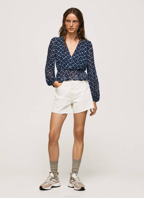 žene multi skraćeni top s v-izrezom Pepe Jeans JZ8H358