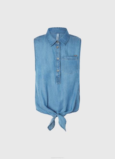 žene traper redovna košulja bez rukava Pepe Jeans JZ8H368