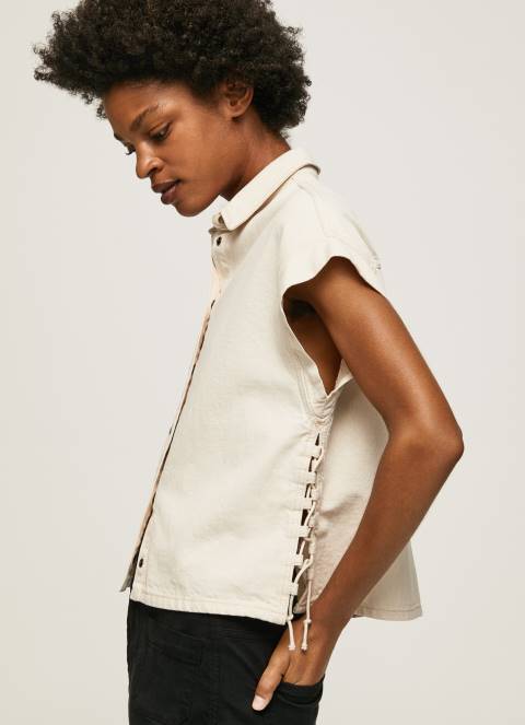 žene traper traper košulja kratkih rukava Pepe Jeans JZ8H339