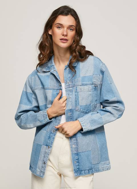 žene traper traper majica regularnog kroja Pepe Jeans JZ8H352